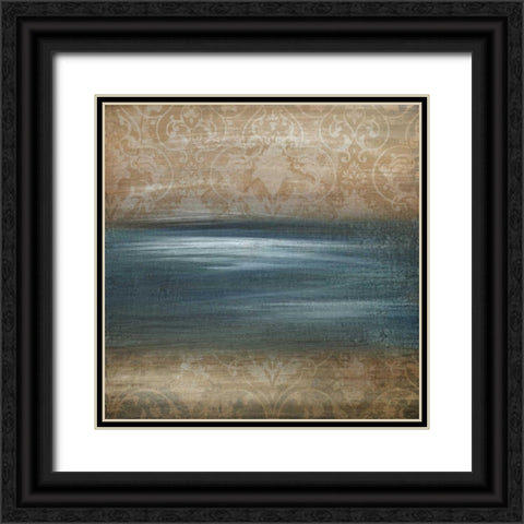 Modern Vintage I Black Ornate Wood Framed Art Print with Double Matting by Emery, Kristin