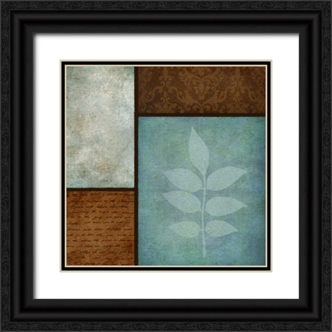 Patterns and Ferns II Black Ornate Wood Framed Art Print with Double Matting by Emery, Kristin