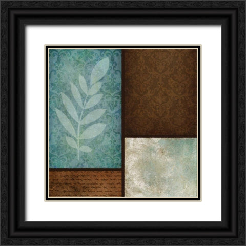 Patterns and Ferns III Black Ornate Wood Framed Art Print with Double Matting by Emery, Kristin