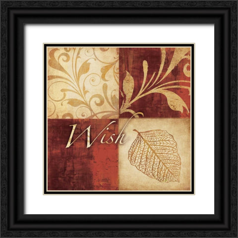 Red Gold Black Ornate Wood Framed Art Print with Double Matting by Emery, Kristin