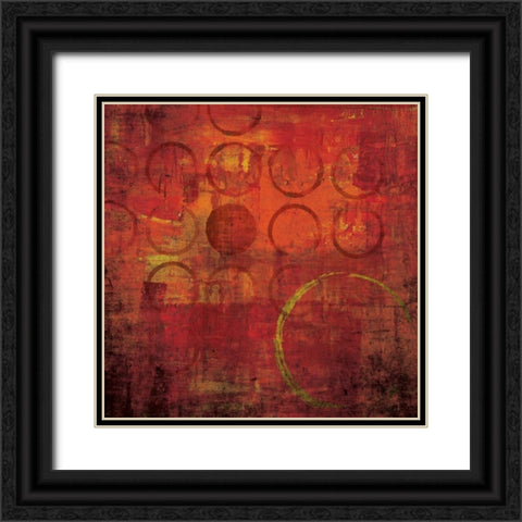 Red Hot I Black Ornate Wood Framed Art Print with Double Matting by Emery, Kristin