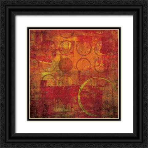 Red Hot Black Ornate Wood Framed Art Print with Double Matting by Emery, Kristin