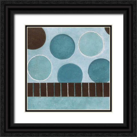 Bubbles 2 Black Ornate Wood Framed Art Print with Double Matting by Emery, Kristin