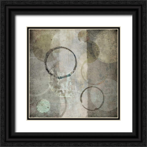 Stone Circles I Black Ornate Wood Framed Art Print with Double Matting by Emery, Kristin