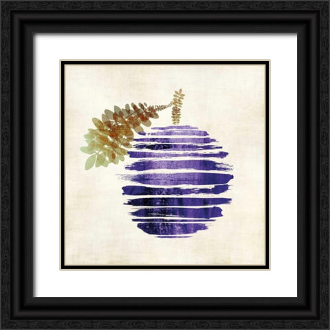 Plum Black Ornate Wood Framed Art Print with Double Matting by Emery, Kristin