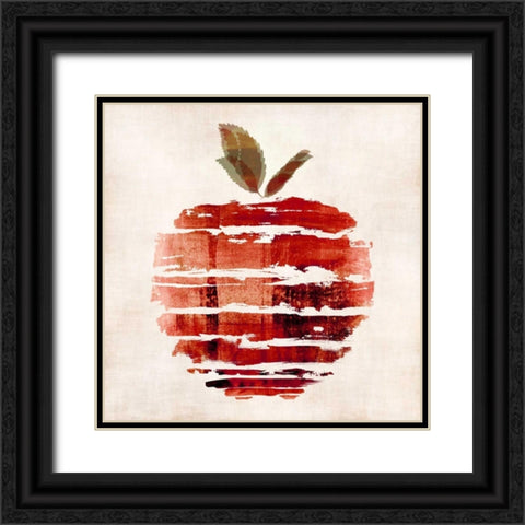Apple Black Ornate Wood Framed Art Print with Double Matting by Emery, Kristin
