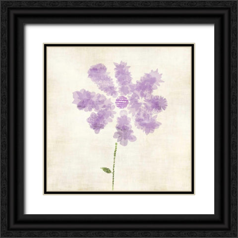 Flower Petals Black Ornate Wood Framed Art Print with Double Matting by Emery, Kristin