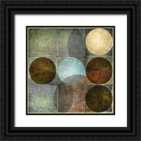 Box of Circles II Black Ornate Wood Framed Art Print with Double Matting by Emery, Kristin