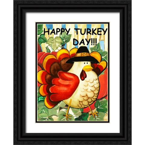 Turkey Black Ornate Wood Framed Art Print with Double Matting by Korsgaden, Laurie