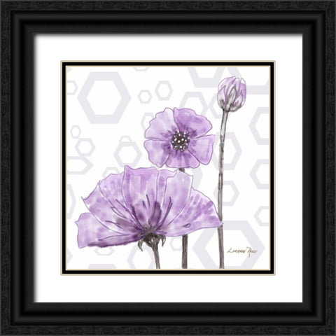 Poppy Arch 1 Black Ornate Wood Framed Art Print with Double Matting by Rossi, Lorraine