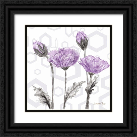 Poppy Arch 2 Black Ornate Wood Framed Art Print with Double Matting by Rossi, Lorraine