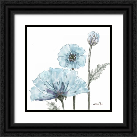 Poppy Perched 2 Black Ornate Wood Framed Art Print with Double Matting by Rossi, Lorraine