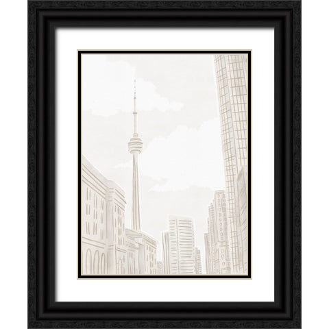 Toronto Black Ornate Wood Framed Art Print with Double Matting by Straatsma, Leah