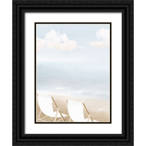 Enjoying The View Black Ornate Wood Framed Art Print with Double Matting by Straatsma, Leah