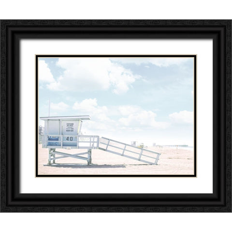 Hut Clouds Black Ornate Wood Framed Art Print with Double Matting by Straatsma, Leah
