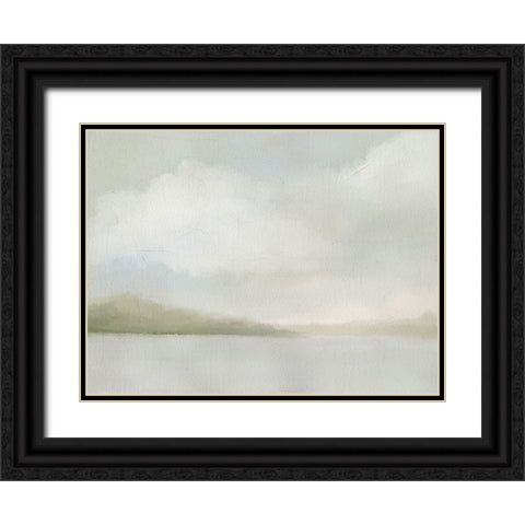 A Tranquil Morning Black Ornate Wood Framed Art Print with Double Matting by Straatsma, Leah