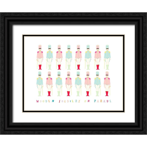 Wooden Soldiers Black Ornate Wood Framed Art Print with Double Matting by Straatsma, Leah