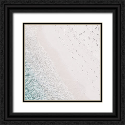 Rosy Footprints Black Ornate Wood Framed Art Print with Double Matting by Straatsma, Leah