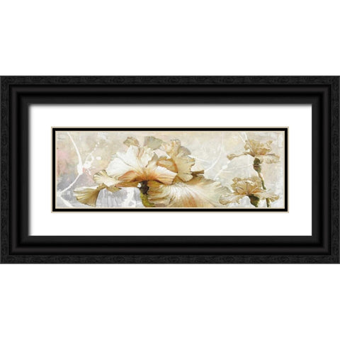 Floral Delight Black Ornate Wood Framed Art Print with Double Matting by May