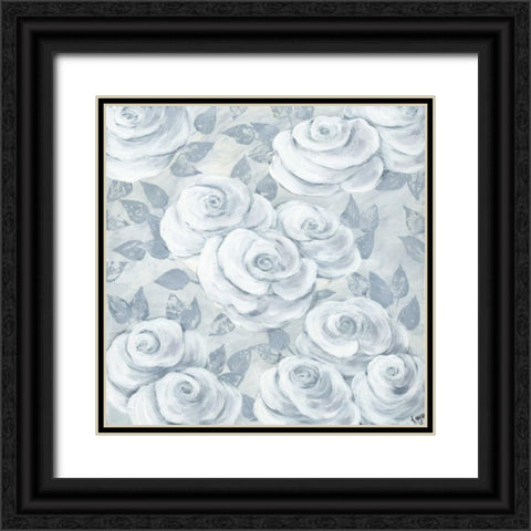 Timeless Elegance Black Ornate Wood Framed Art Print with Double Matting by May
