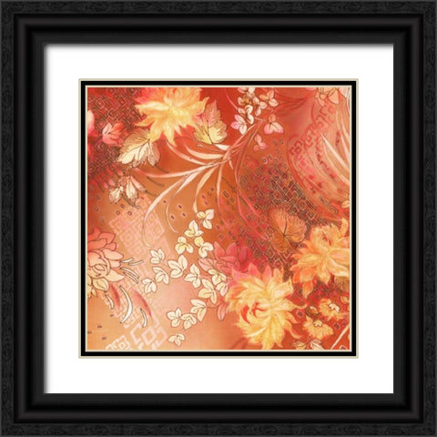 Citrus Collage 2 Black Ornate Wood Framed Art Print with Double Matting by May