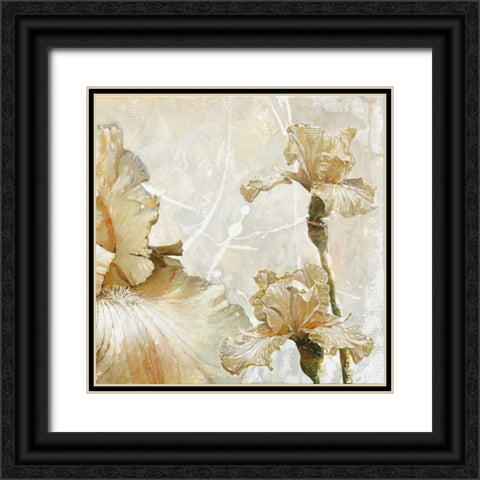 Elegant Touch Black Ornate Wood Framed Art Print with Double Matting by May