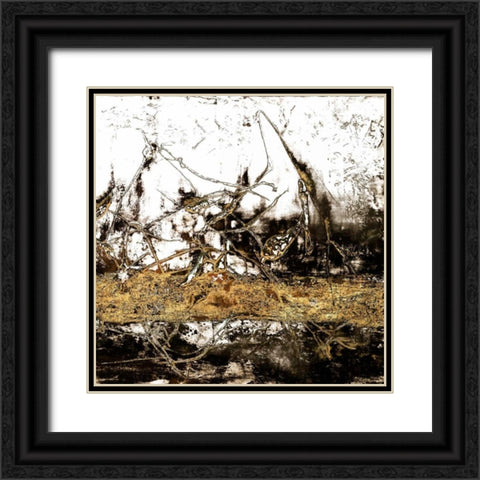 Ink Gold Metalico 1 Black Ornate Wood Framed Art Print with Double Matting by May