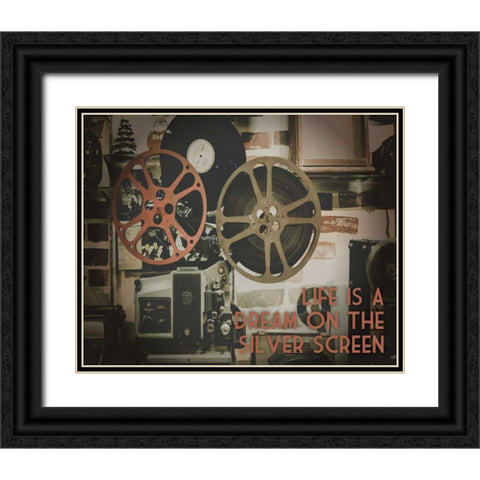 Silver Screen Cinema Pair 1 Black Ornate Wood Framed Art Print with Double Matting by Hogan, Melody