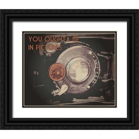 Be In Pictures Cinema Pair 2 Black Ornate Wood Framed Art Print with Double Matting by Hogan, Melody