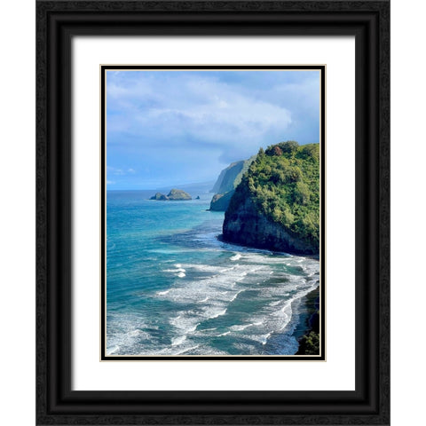Pololu Black Ornate Wood Framed Art Print with Double Matting by Nebula, Melissa