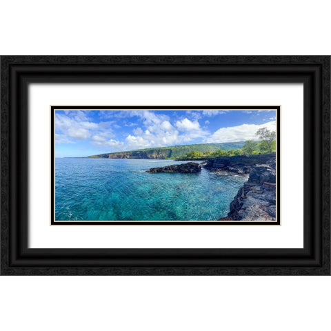 Kealakekua Breathway Black Ornate Wood Framed Art Print with Double Matting by Nebula, Melissa