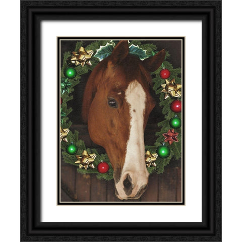 Merry Steed Black Ornate Wood Framed Art Print with Double Matting by Prime, Marcus