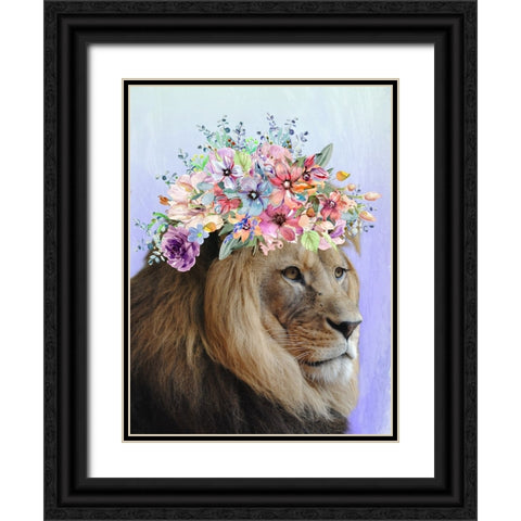 Beautiful King Black Ornate Wood Framed Art Print with Double Matting by Prime, Marcus