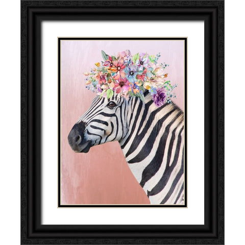 Ebony And Ivory Princess Black Ornate Wood Framed Art Print with Double Matting by Prime, Marcus