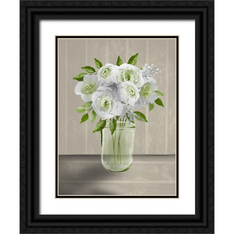 Lovely Bouquet 4 Black Ornate Wood Framed Art Print with Double Matting by Prime, Marcus