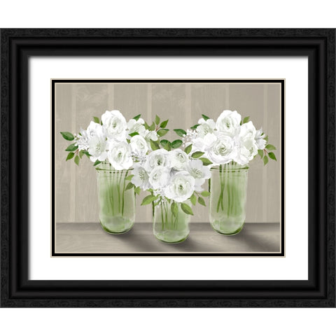 Lovely Bouquet 5 Black Ornate Wood Framed Art Print with Double Matting by Prime, Marcus