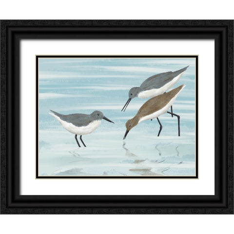Feasting Friends Black Ornate Wood Framed Art Print with Double Matting by Prime, Marcus