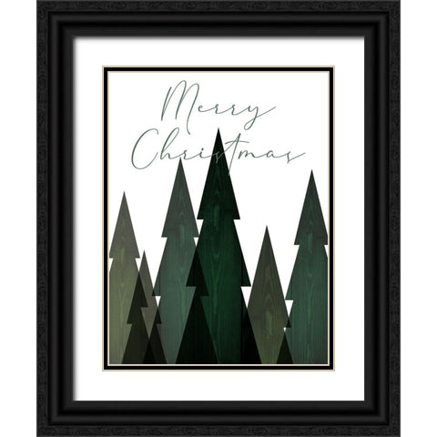 Merry Trees Black Ornate Wood Framed Art Print with Double Matting by Prime, Marcus