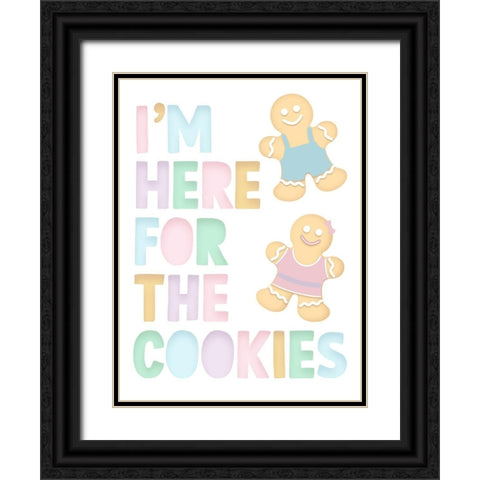 Here For The Cookies Black Ornate Wood Framed Art Print with Double Matting by Prime, Marcus