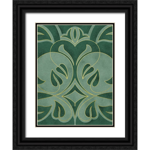 Intertwined Vines 1 Black Ornate Wood Framed Art Print with Double Matting by Prime, Marcus