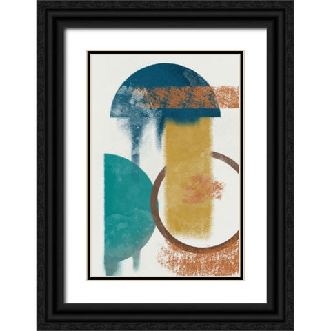 Modern Paint 1 Black Ornate Wood Framed Art Print with Double Matting by Prime, Marcus