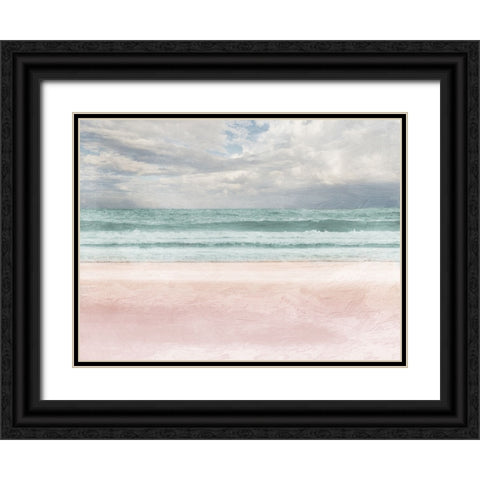 Lonely Ocean 1 V2 Black Ornate Wood Framed Art Print with Double Matting by Prime, Marcus