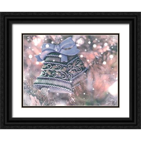 Christmas Bells V2 Black Ornate Wood Framed Art Print with Double Matting by Prime, Marcus