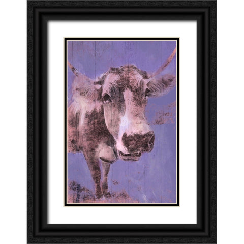 Barnyard Stare 2 Black Ornate Wood Framed Art Print with Double Matting by Prime, Marcus