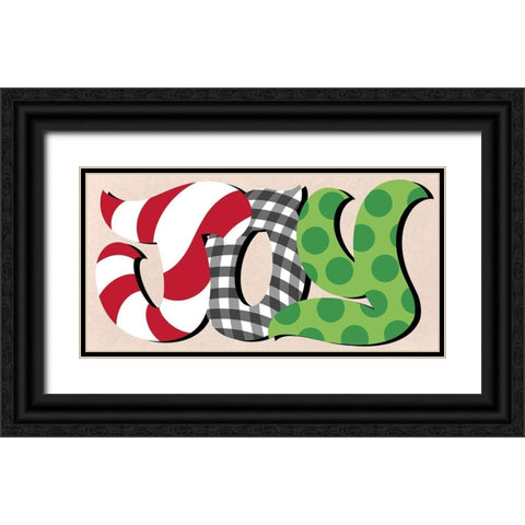 Wrapped Joy Black Ornate Wood Framed Art Print with Double Matting by Prime, Marcus