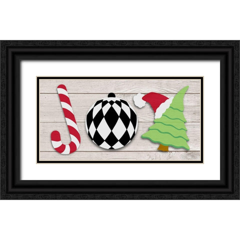 Seasonal Joy Black Ornate Wood Framed Art Print with Double Matting by Prime, Marcus