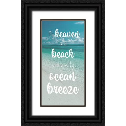 Beach Heaven Black Ornate Wood Framed Art Print with Double Matting by Prime, Marcus