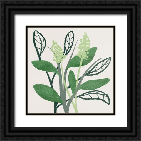 Intertwined Foliage 2 Black Ornate Wood Framed Art Print with Double Matting by Prime, Marcus
