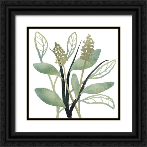 Intertwined Vibrant Foliage 2 Black Ornate Wood Framed Art Print with Double Matting by Prime, Marcus