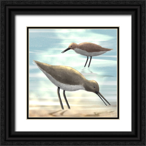 Dawning Friends 2 Black Ornate Wood Framed Art Print with Double Matting by Prime, Marcus
